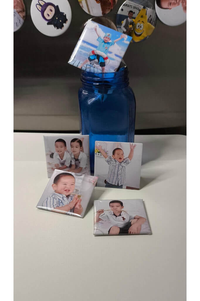 Custom Photo Magnets 50mm (1.97") SQUARE
